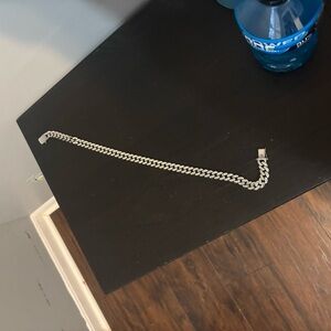 Men's Silver Chain Cuban link necklace